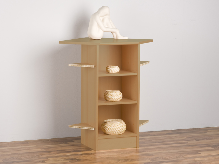 Eckregal Eckschrank Regal "Landhaus" Erle Dekor | eBay